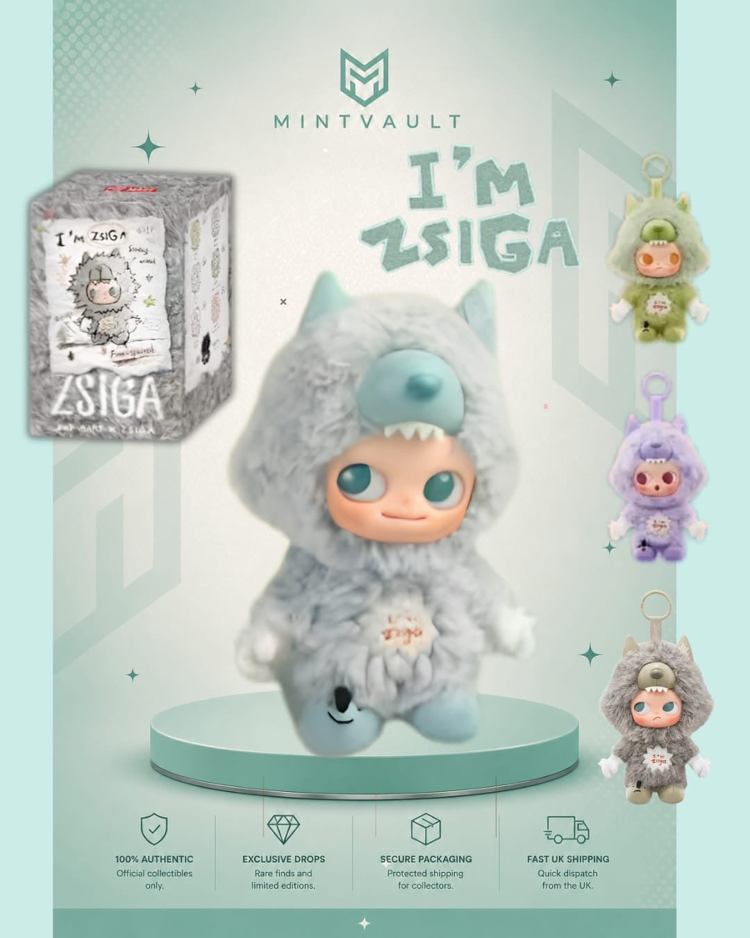 POP MART ZSIGA – I’m Zsiga Series Plush Pendant Blind Box