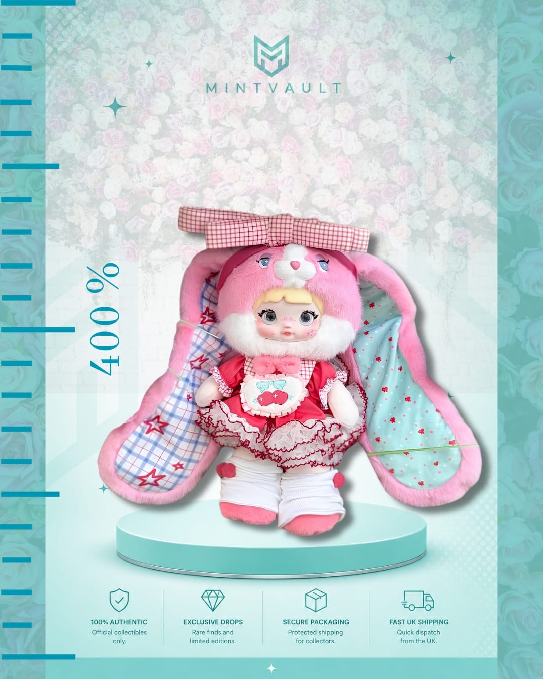 Pre-Order: Nommi-American Sweetheart 400% Plush Doll - Limited Edition