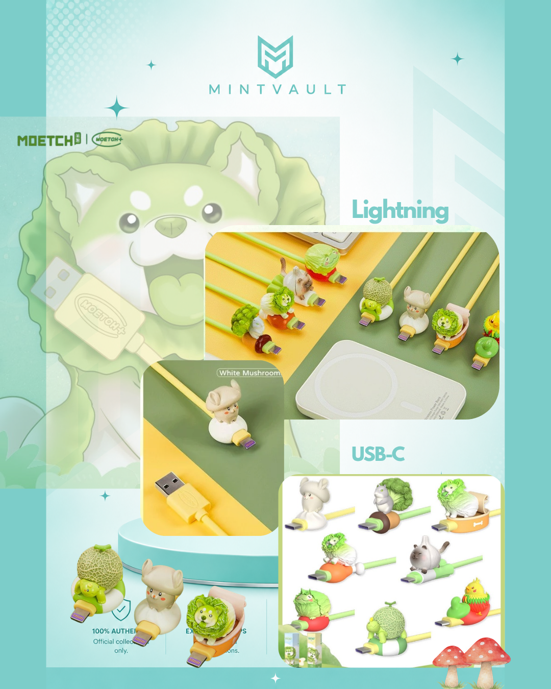 MOETCH – Vegetables Fairy USB Charging Cable Blind Box