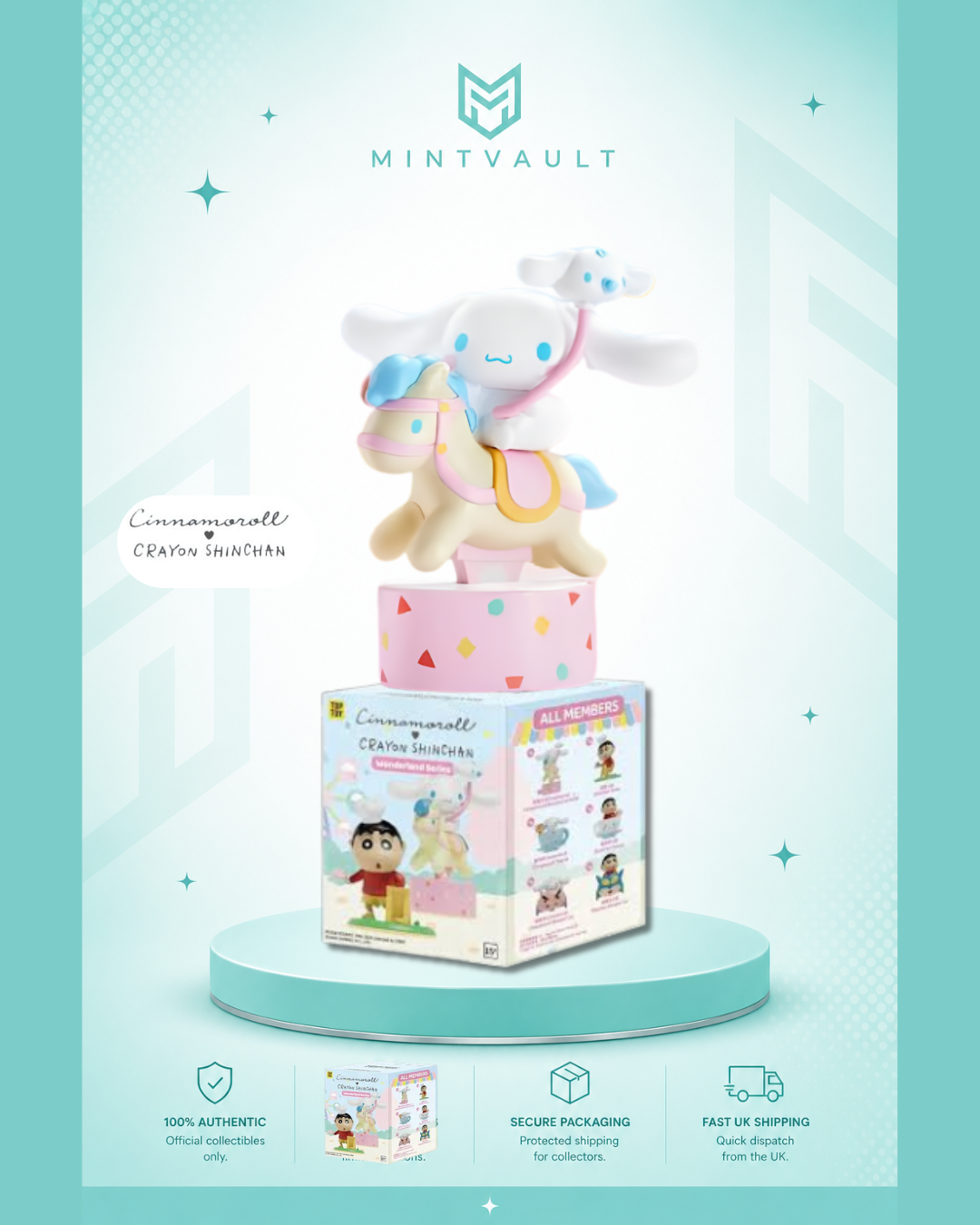 Crayon Shin-chan × Cinnamoroll Wonderland Series Blind Box (Full Case)