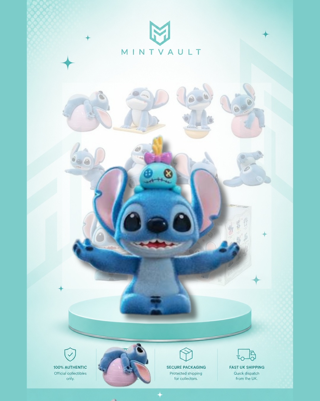 Disney Stitch Energy Yoga Series Blind Box by TOPTOY & MINISO