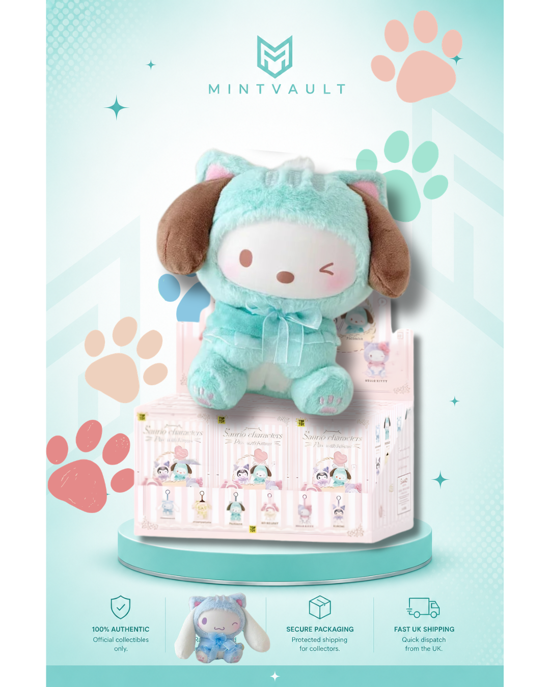 Sanrio Characters Play With Kittens