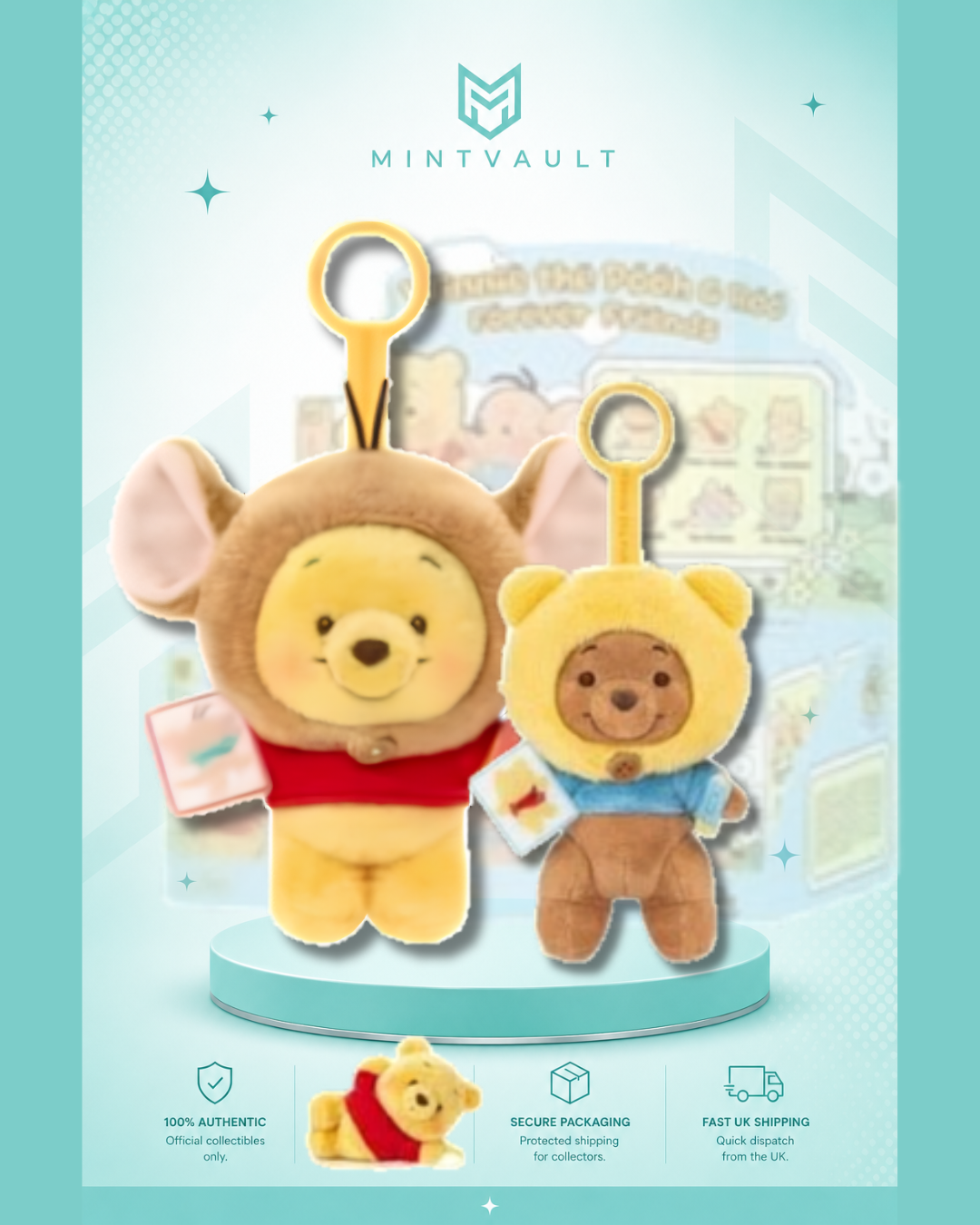 Disney Winnie the Pooh & Roo Forever Friends Plush Blind Box Keychain