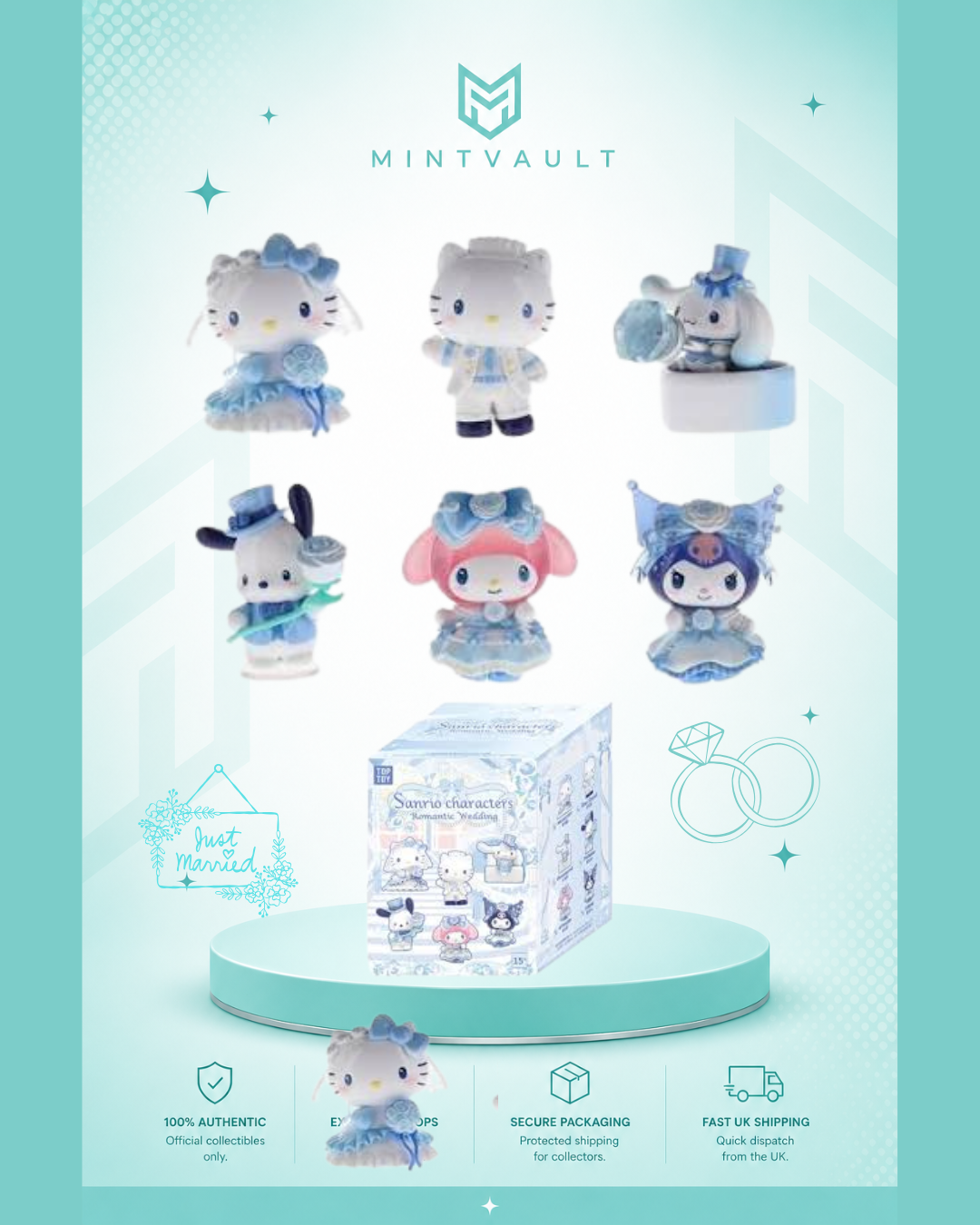 Sanrio Characters Romantic Wedding Series Blind Box by TOPTOY